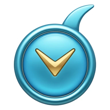 A blue tick used in instagram sticker