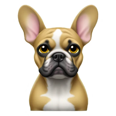 Fawn French bulldog Greenbay Packer Fan sticker