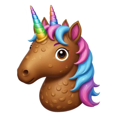 Poop unicorn  sticker