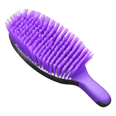 light purple hair brush sticker