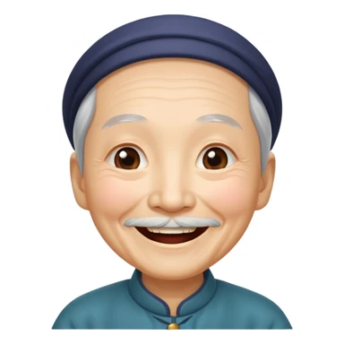 old chinese showing Joy - feeling of great happiness and pleasure sticker