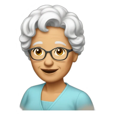 Mamie contente sticker