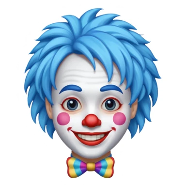 Palhaço azul sticker