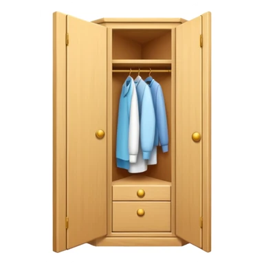 white corner closet with doors  sticker