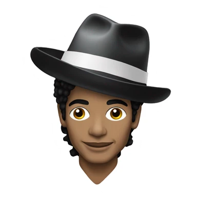 Michael Jackson wearing a crhismas hat sticker