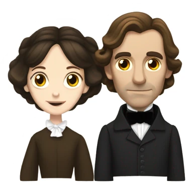 Jane Eyre and mr Rochester sticker