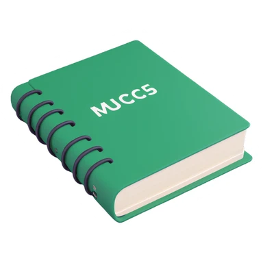 3D modern style rulebook notebook, hardcover, robust appearance, visible annotation details, no text on cover sticker