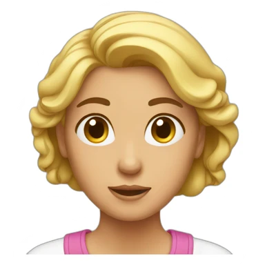 woman deaging sticker