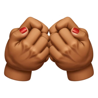 Two fists crossed over each other at the wrists  sticker