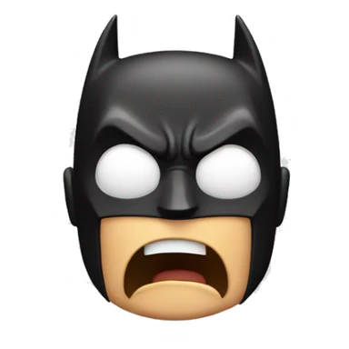 batman shocked with hands on face sticker