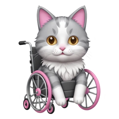 cat wheelchair sticker