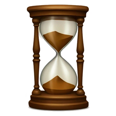 vintage brown hourglass sticker