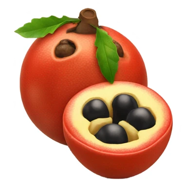 Ripe guarana berries sticker