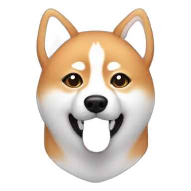 Pink fur Shiba inu sticker