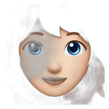 Sakura girl edith pink hair and blue eyes sticker