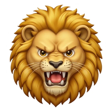 Angry lion sticker