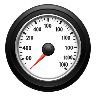 half of simple design speedometer icon for site navigation sticker