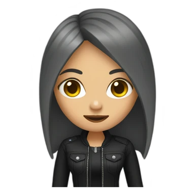 female metal band sticker