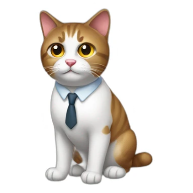 business cat sticker