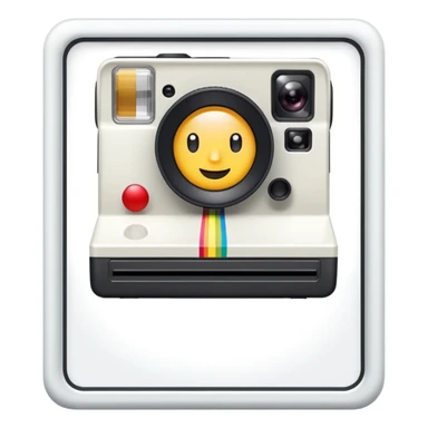 polaroid frame sticker