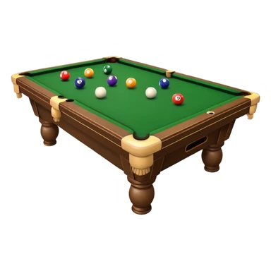 Billiards table sticker