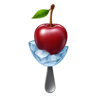 Cherry with ice sticker
