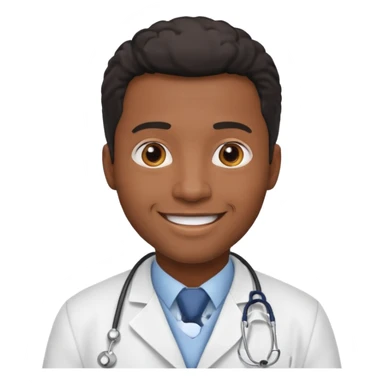 Black Male Doctor sticker