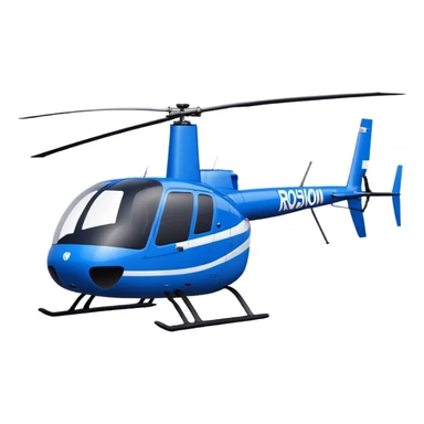 Robinson R44 - Robinson Helicopter Company (Model Year: 2021) (Iconic colour: Blue) sticker