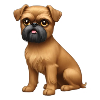 brussels griffon dog sticker