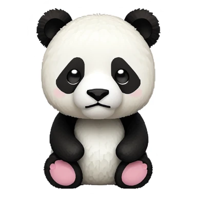minecraft panda, blocky, cute sticker