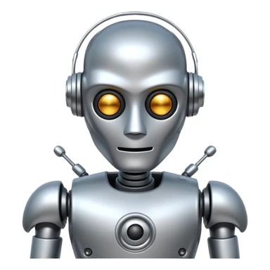 Robot Maestro musician sticker