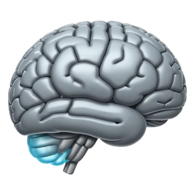 Translucid brain sticker