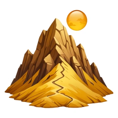 
una mezcla de sol + montaña + caminante estilo petroglifo sticker