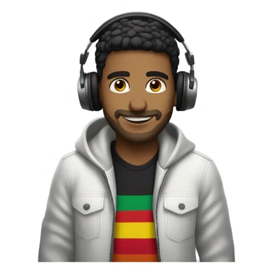 DJ spanish guy sticker