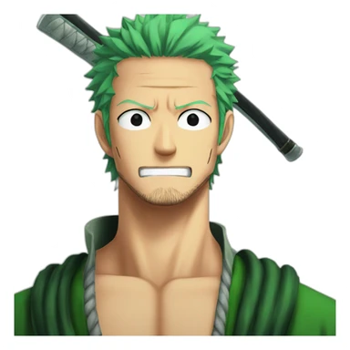 Zoro one piece sticker