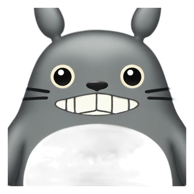 totoro in orange circle sticker