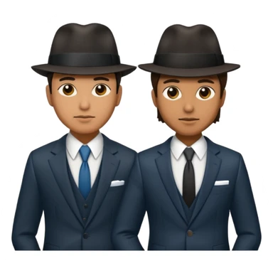 A gangster couple  sticker