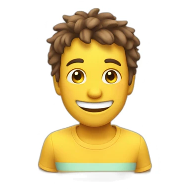 3D smiling ، emoji sticker