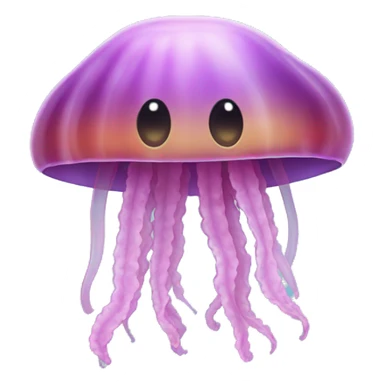 Jelly fish with a bonnet  sticker