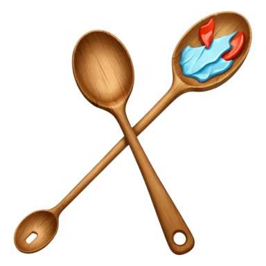 non reusable wooden spoon sticker