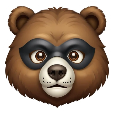 Oso con máscara  sticker