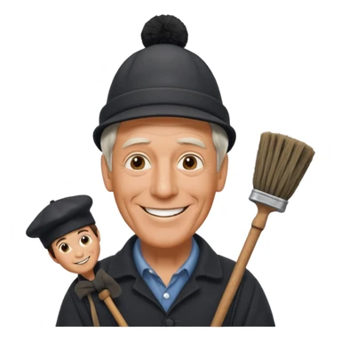 Dick Van Dyke chimney sweep  for discord  sticker