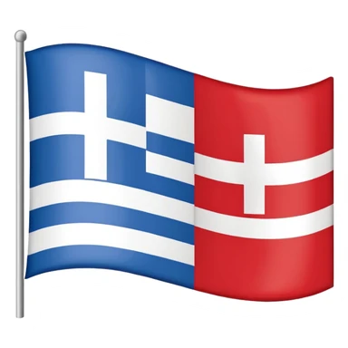 Greece flag without blue stripes, only white stripes sticker