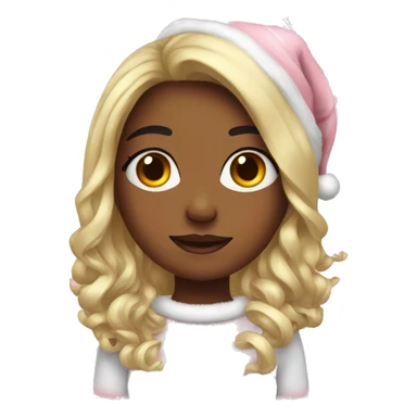 Cute girly Christmas sticker