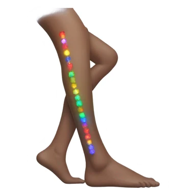 Aesthetic leg with led lights  sticker