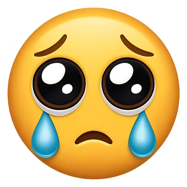 face with pleading eyes emoji sticker