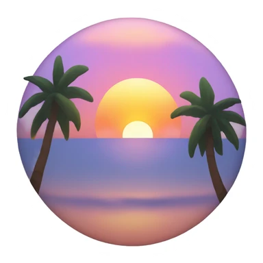 Sunset sticker