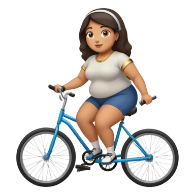 Really fat half Egyptian half Italian girl who’s beautiful riding a unicycle sticker