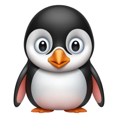 Sad emoji penguin begging giant lovely eyes cute sticker