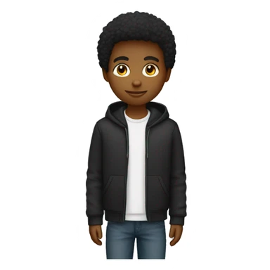 Garçon noir avec survêtement  sticker